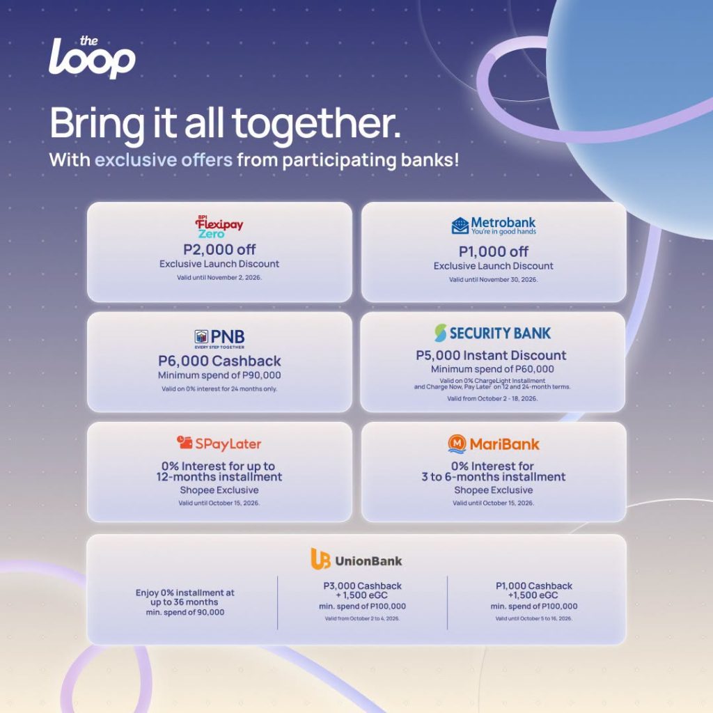 Get Up to ₱92K Worth of Freebies with The Loop’s iPhone 18 Deals! 43 The Loop x iPhone 18 Pro Payment terms and partners