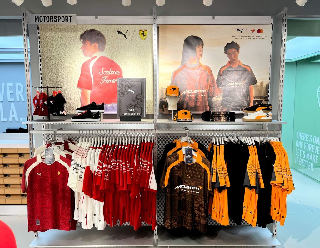 PUMA Launches SM Megamall Store with Interactive In-Store Games 7 PUMA Scuderia Ferrari Singapore Edition Jersey and McLaren Mastercard F1 Team SEA Edition Jersey