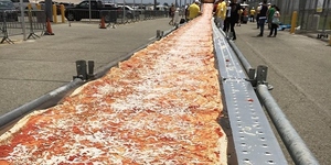 Today's Slice of Food News: USA Just Beat Italy's Record for The World's Longest Pizza