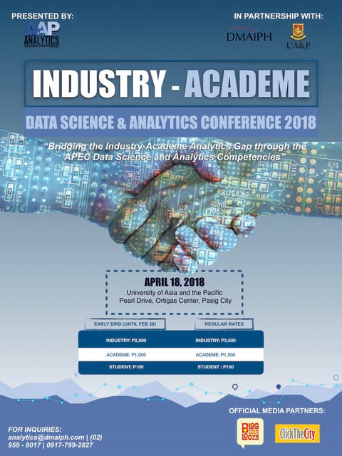 Industry Academe Analytics Conference 2018