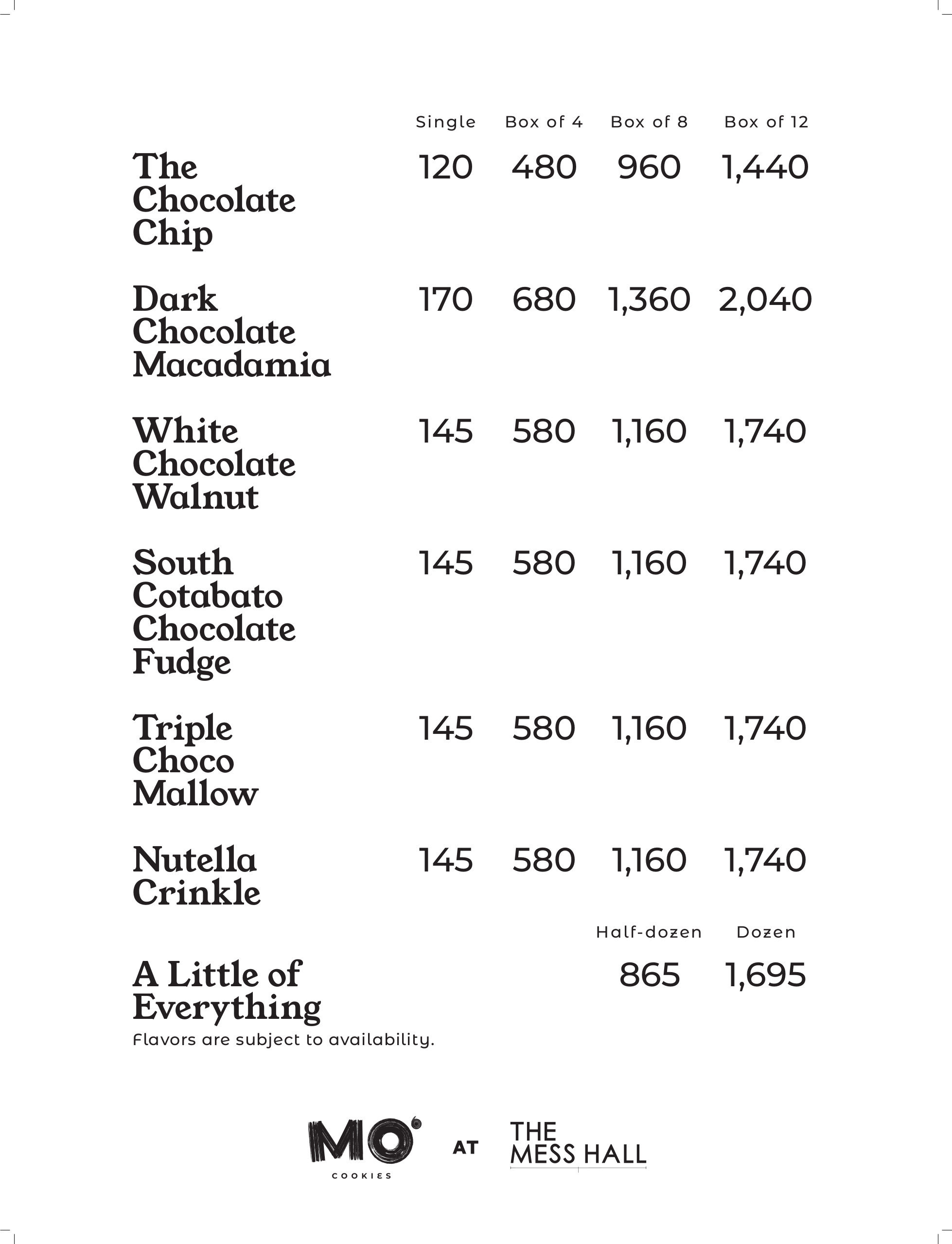 Mo' Cookies (Power Plant Mall, Makati, Metro Manila cakes & pastries