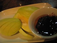 Gerry's Grill: Green Mango with Bagoong