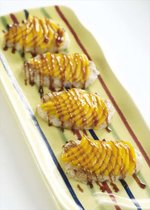 Fried Suman with Mangoes