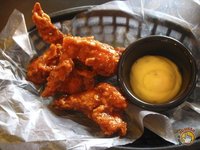 Flaming Wings with Smokey BBQ Sauce