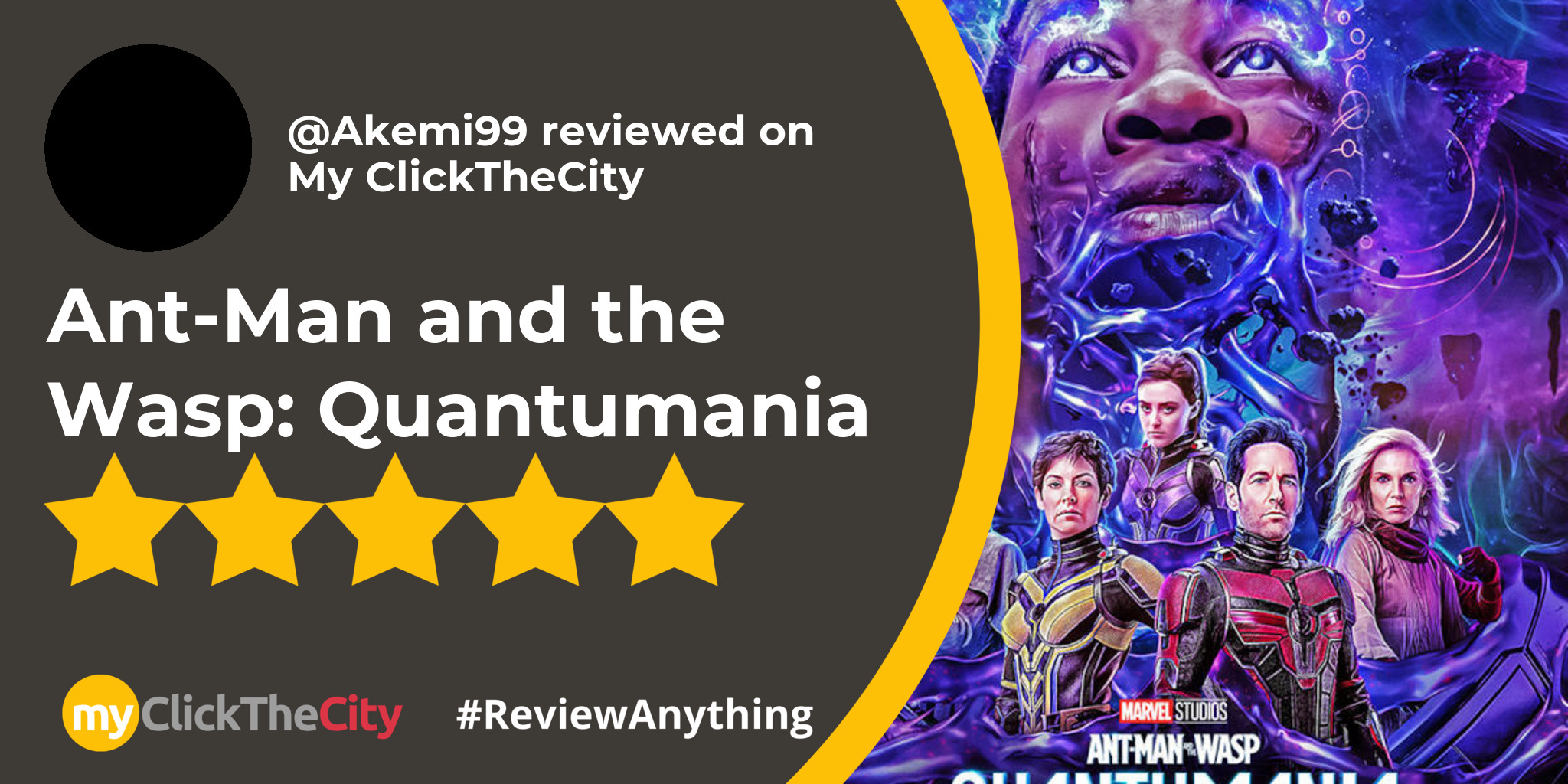 Akemi's review AntMan and the Wasp Quantumania (2023) My ClickTheCity