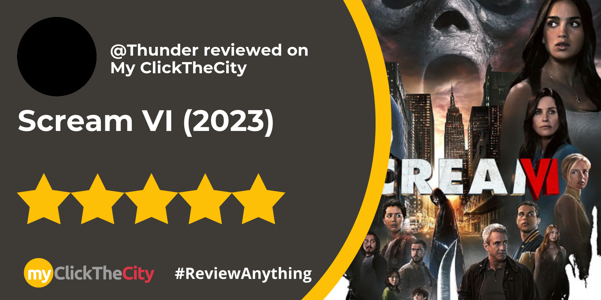 Thunder s review scream vi 2023 my clickthecity