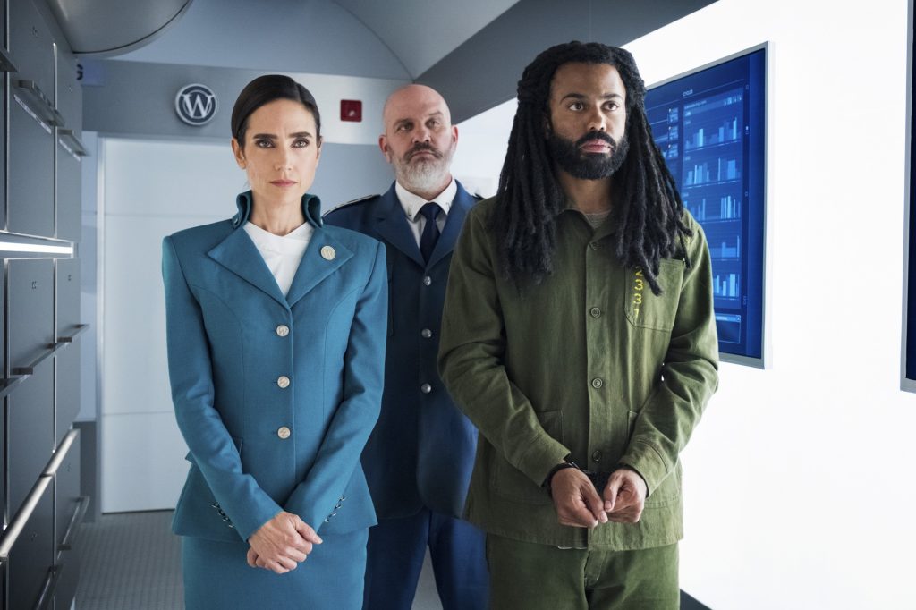 Jennifer Connelly as Melanie Cavill, Head of Hospitality and Daveed Diggs as Andre Layton Jennifer Connelly as Melanie Cavill, Head of Hospitality and Daveed Diggs as Andre Layton