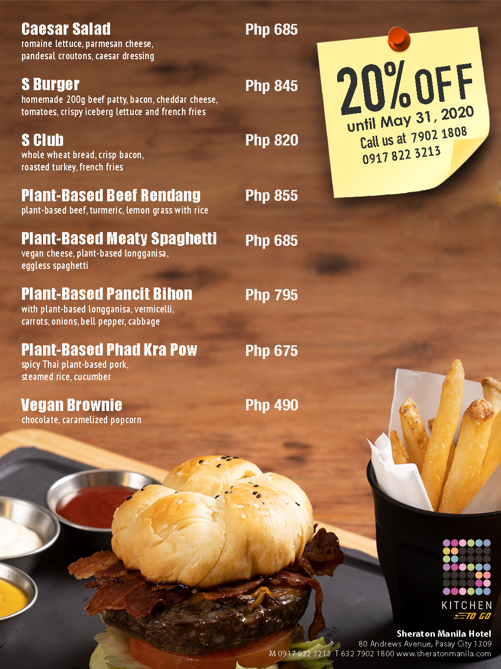 Sheraton Manila's S Kitchen and Oori Now Offers ToGo ClickTheCity