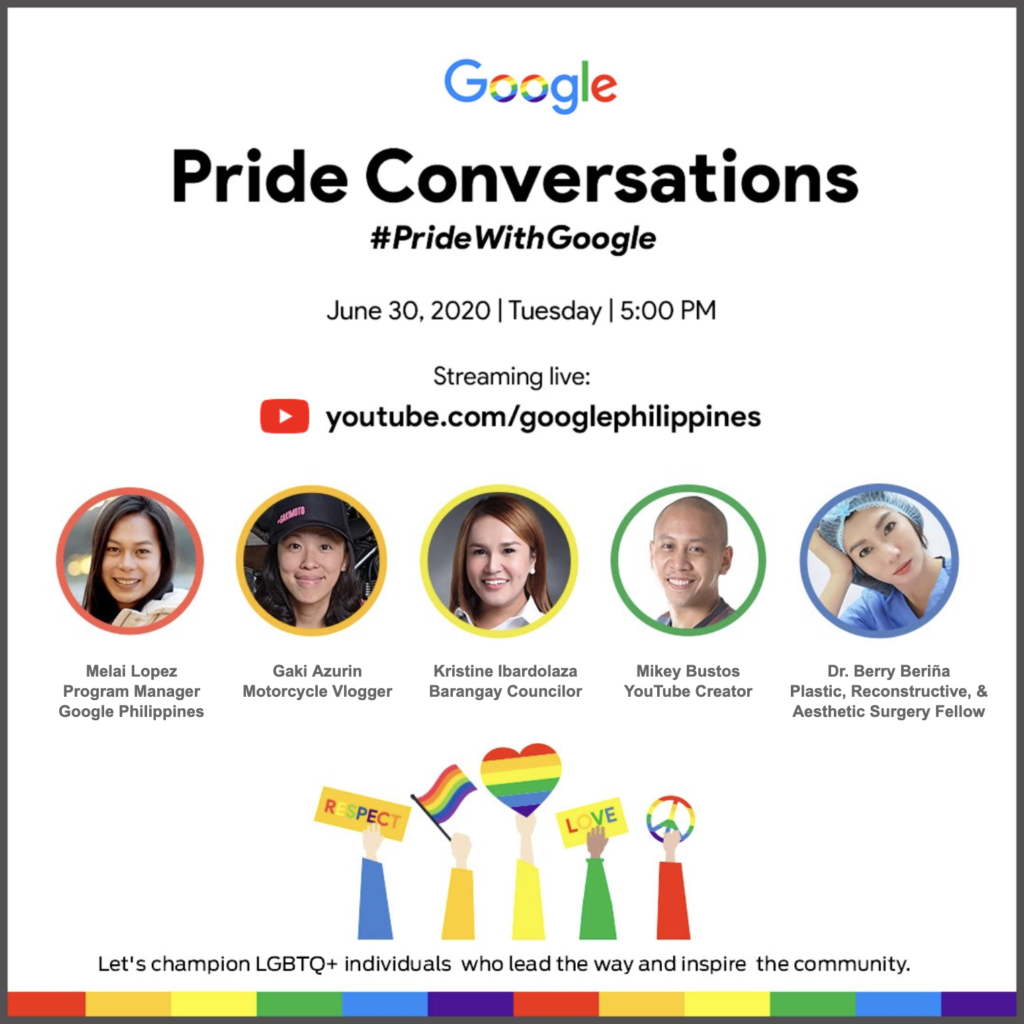 Google's Pride Conversations on June 30