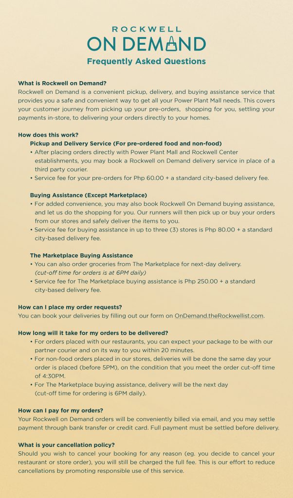 You Can Now Get Your Needs from Power Plant Mall Through Rockwell on