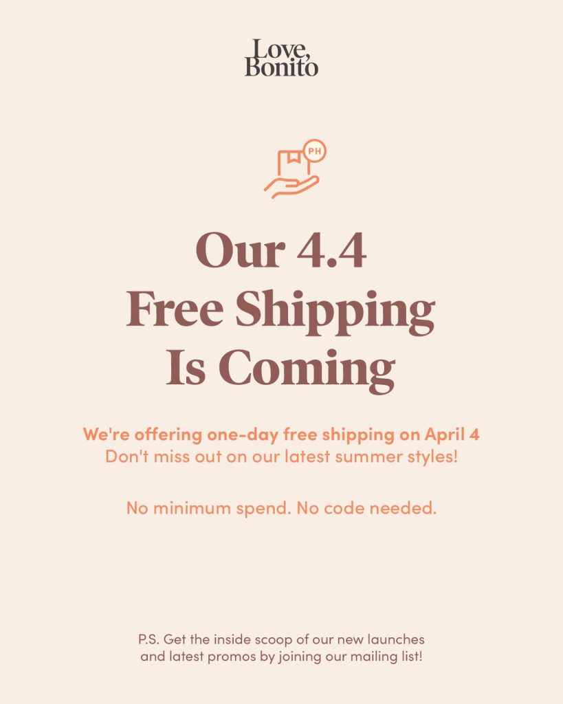 Love, Bonito gives customers double points until April 4 ClickTheCity