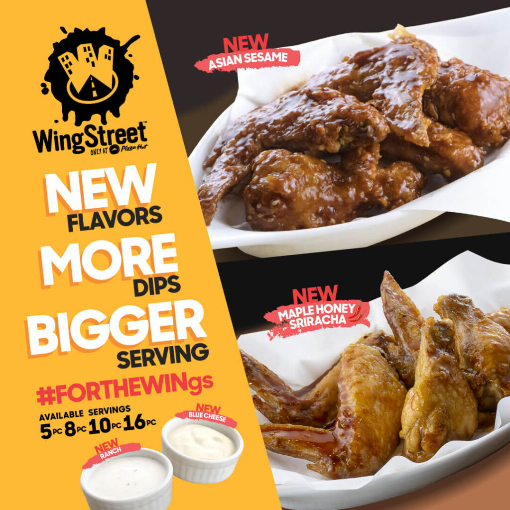 Put the ‘W’ in wings with new flavors and dips from WingStreet by Pizza Hut ClickTheCity
