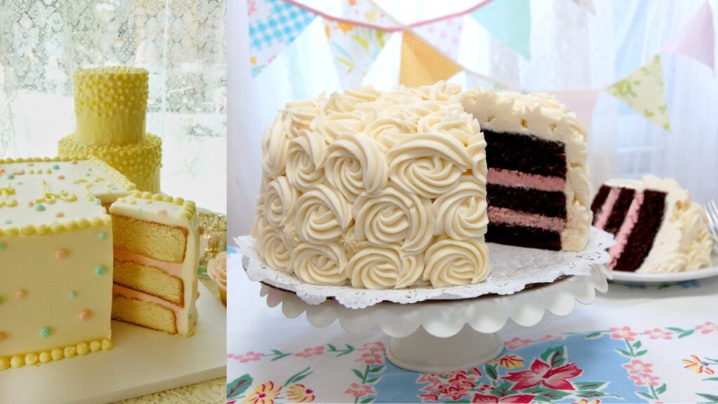 M Bakery Gender Reveal Cake