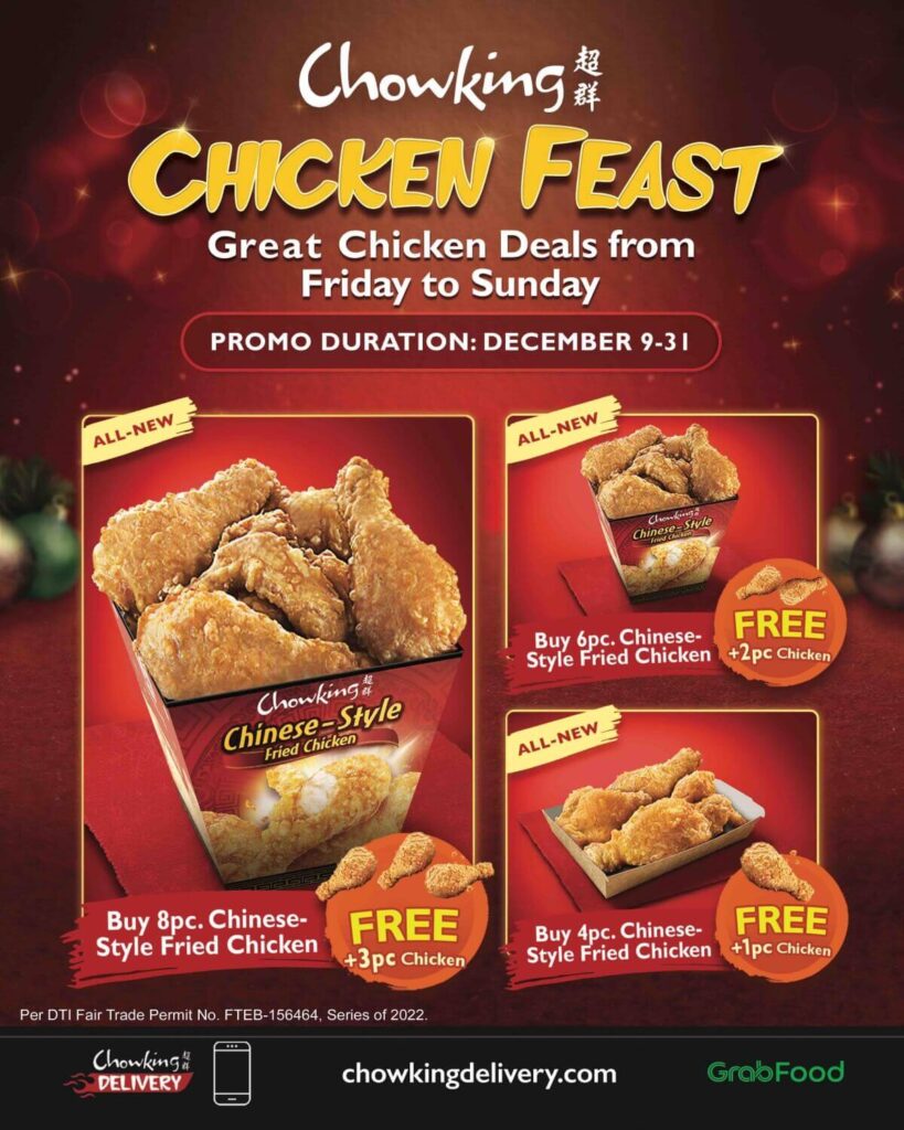 Chowking Chicken Feast Catch these Great Chicken Deals on Weekends
