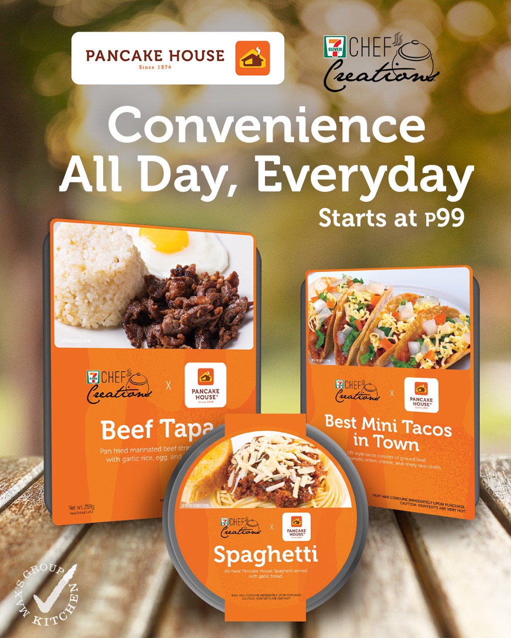 GrabandGo Delights Pancake House Classics Ready at 7Eleven