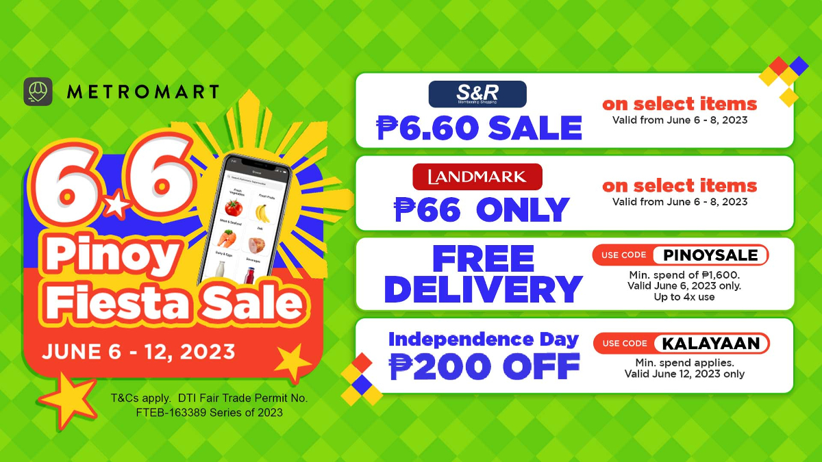 Celebrate the big 6.6 Pinoy Fiesta Sale of MetroMart - Vimarsana News