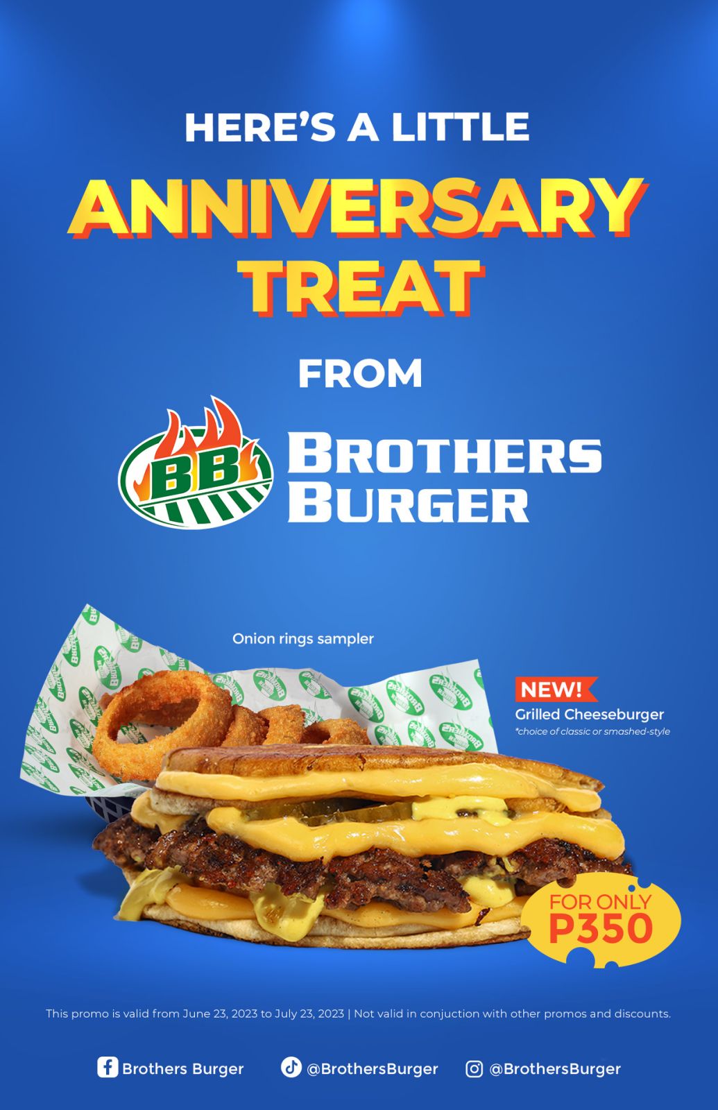 Countdown Begins Brothers Burger's 24th Anniversary Limited Edition