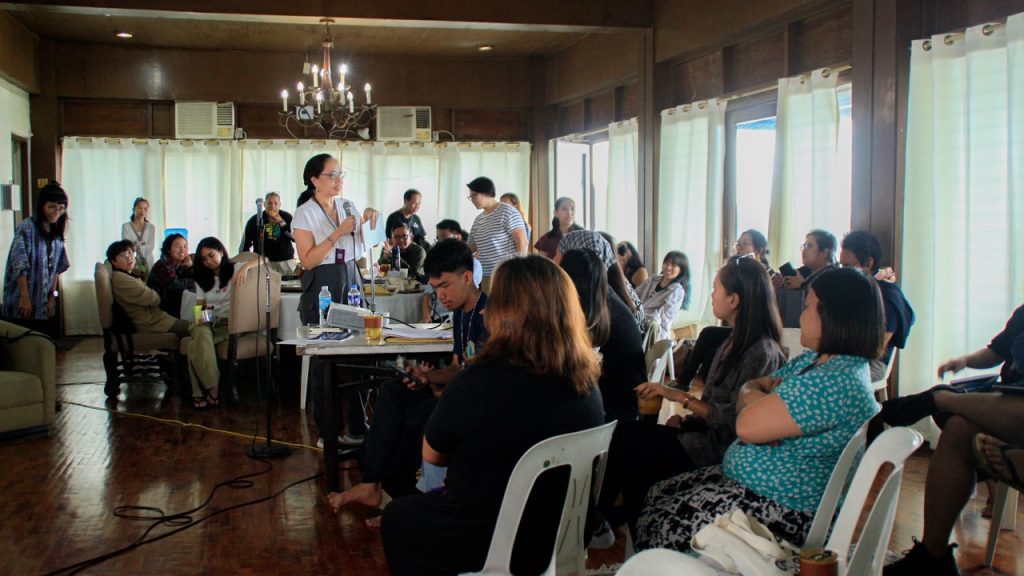 Prof. Cecilia De La Paz and Scholars During an Onsite Plenary in Laguna Large