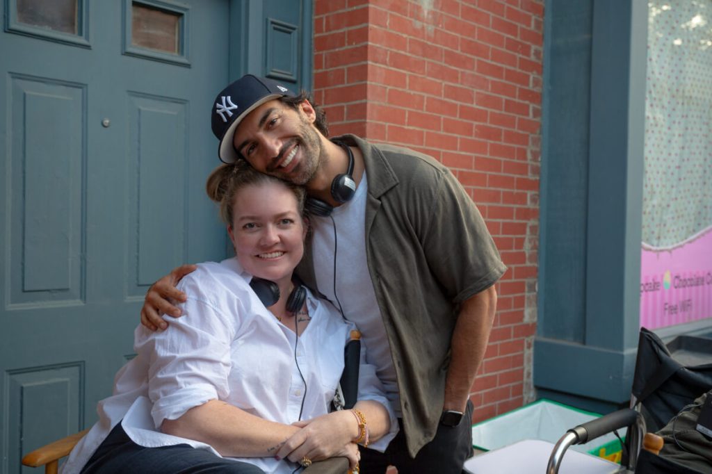 It Ends With Us author Colleen Hoover and director Justin Baldoni