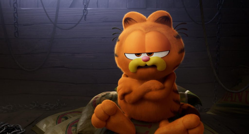 The Garfield Movie production still