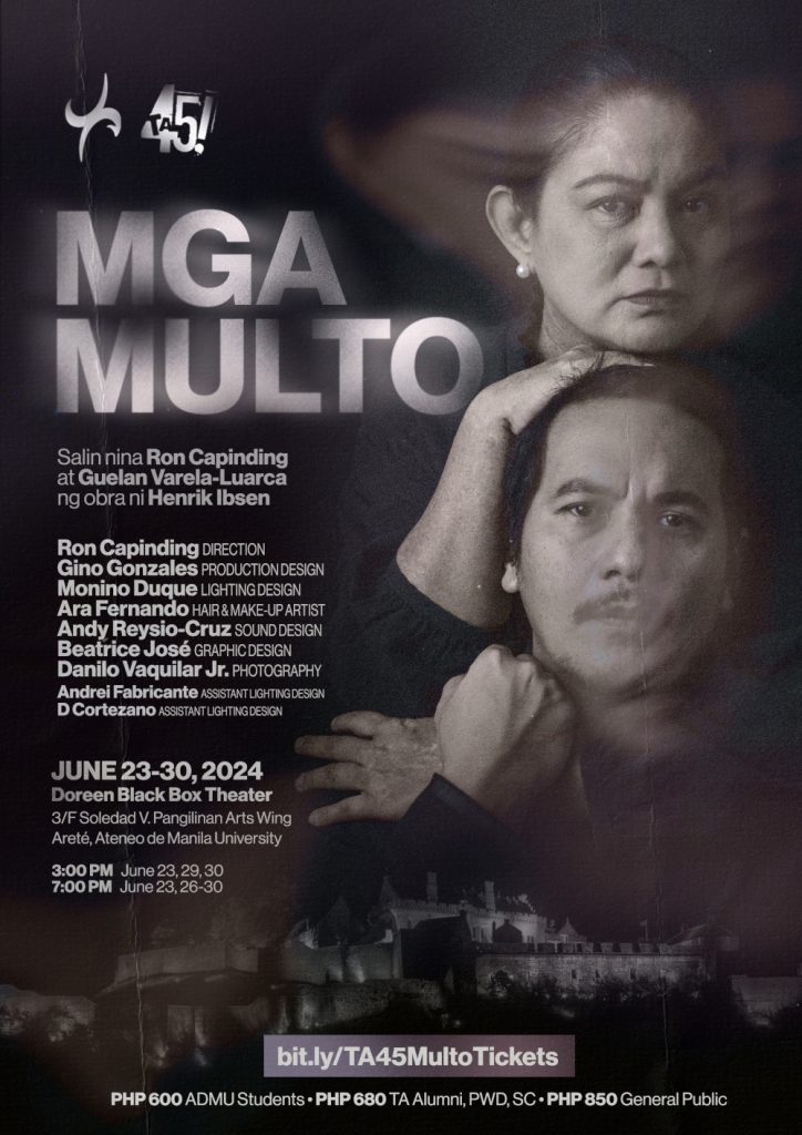 Tanghalang Ateneo Presents 'Mga Multo' 3 01 Main Production Poster
