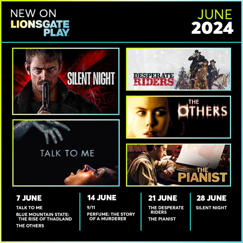 Lionsgate Play June 2024 Watchlist