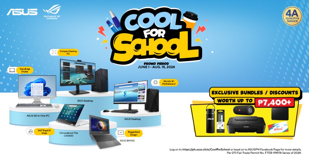 Go Back to School with the ASUS AND ROG COOL FOR SCHOOL PROMO, Bundles Worth up to PHP 41,900+! 5 4 ASUS Business KV