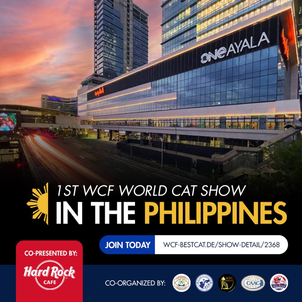 The Philippines' First World Cat Show this June 14-15 and many meow-rrrr to come by World Cat Federation (SFEPI) co-presented by Hard Rock Cafe Manila 3 1st WCF World Cat Show in the Philippines