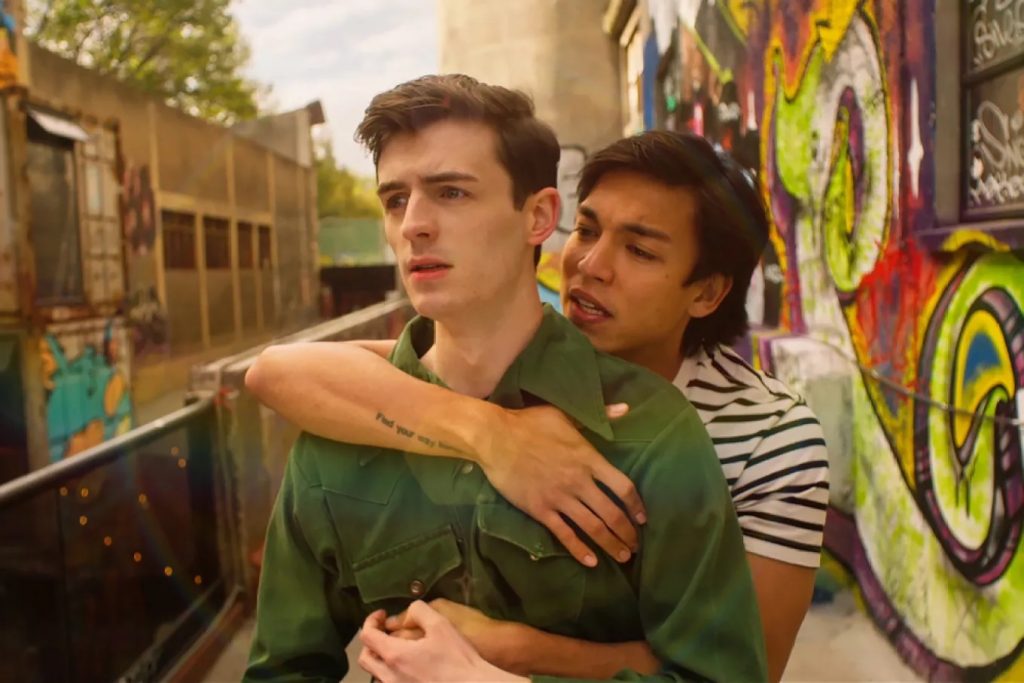 MOVIE REVIEW: Unapologetically celebratory, ‘Glitter and Doom’ is a post-modern romance perfect for Pride Month 4 Glitter Doom Cammish and Diaz