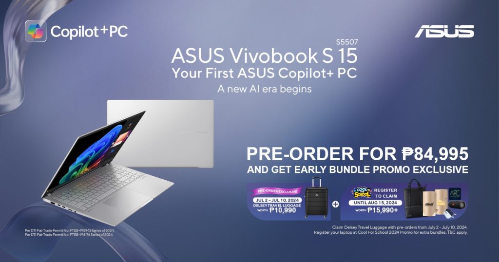 Pre-Order the ASUS Vivobook S 15 Copilot+ PC in the Philippines 7 1 Pre Order the ASUS Vivobook S 15 Copilot PC in the Philippines