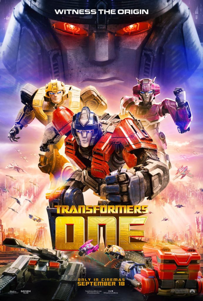 Witness the Epic Beginning: New Trailer for "Transformers One" Unveiled at San Diego Comic-Con 21 TRANSFORMERS ONE Domestic Art One Sheet resized