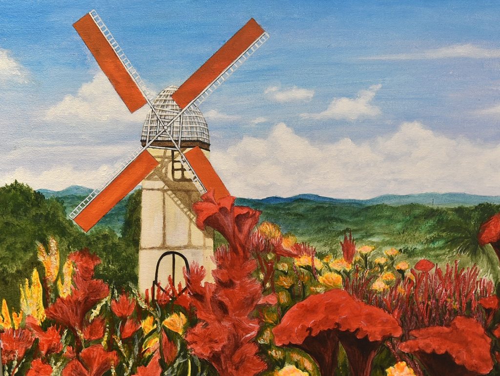 Twin exhibits at ARTablado gather newbies and established artists 49 PR ARTablado Lyrical Landscapes The Wind Rises by Riri
