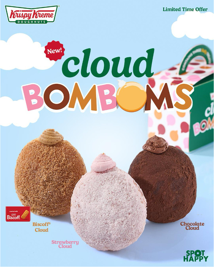 Krispy Kreme is taking sweet treats to new heights with the launch of its latest creation—the Cloud Bomboms