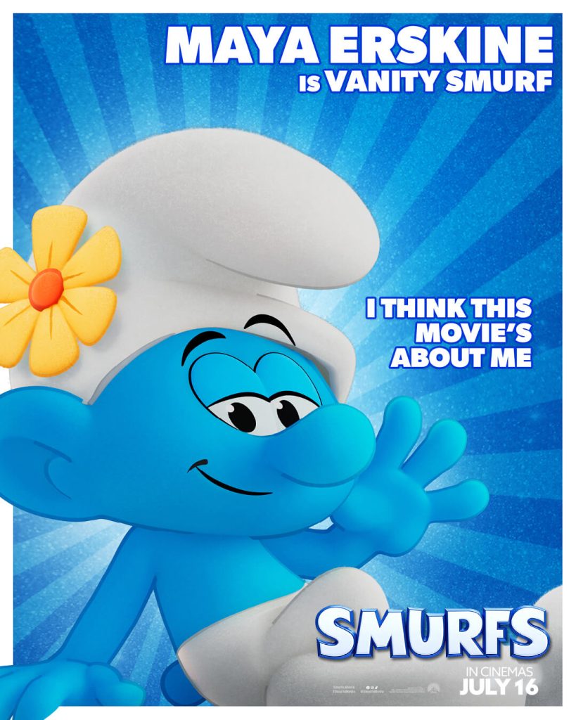 It’s a Smurfin’ Celebration! Meet the All-Star "Smurfs" Cast and See the New Character Posters 2 MAYA ERSKINE