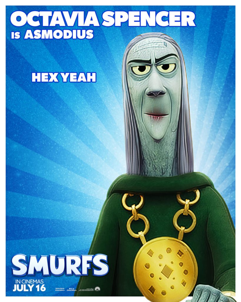 It’s a Smurfin’ Celebration! Meet the All-Star "Smurfs" Cast and See the New Character Posters 14 OCTAVIA SPENCER