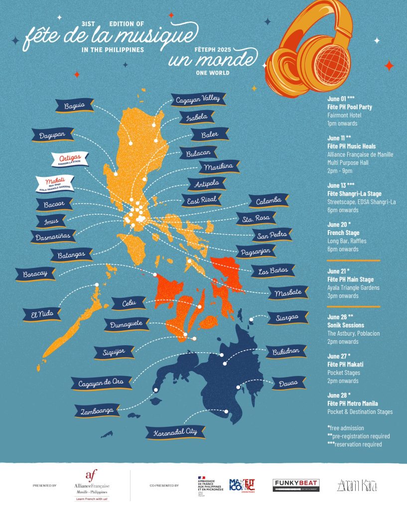 FêtePH2025 Ignites World Music Day with Must-Visit Music Spots Nationwide 4 Fete25 Destination Map 0603 01