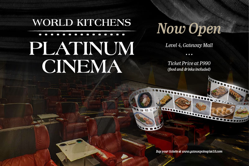 Savor global flavors and experience the action at World Kitchens Platinum Cinema 6 World Kitchens Platinum Cinema Now Open