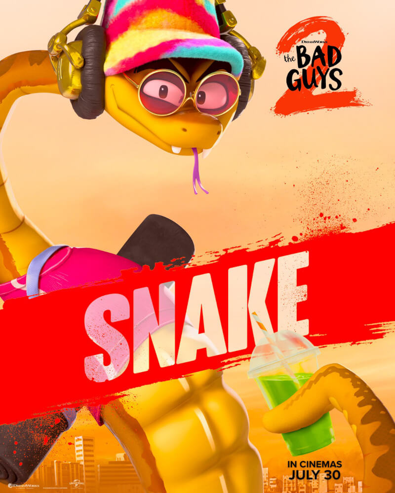 The Gang's All Here! Check Out the New Character Posters for "The Bad Guys 2" — In PH Cinemas July 30 2 Snake BadGuys2