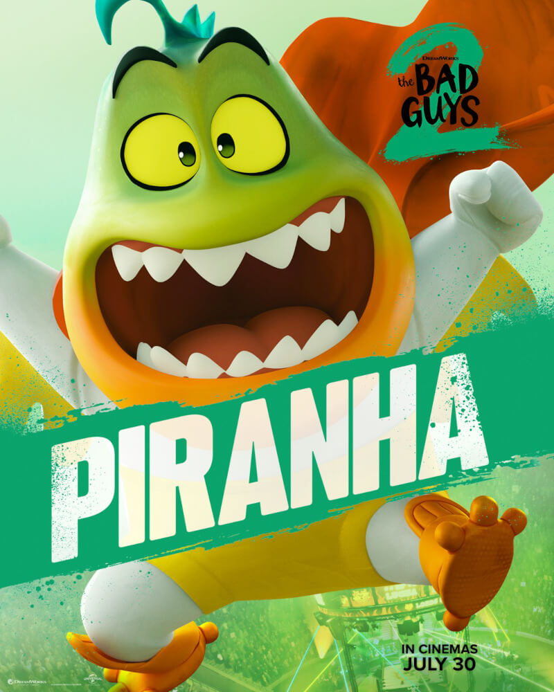 The Gang's All Here! Check Out the New Character Posters for "The Bad Guys 2" — In PH Cinemas July 30 4 Piranha BadGuys2