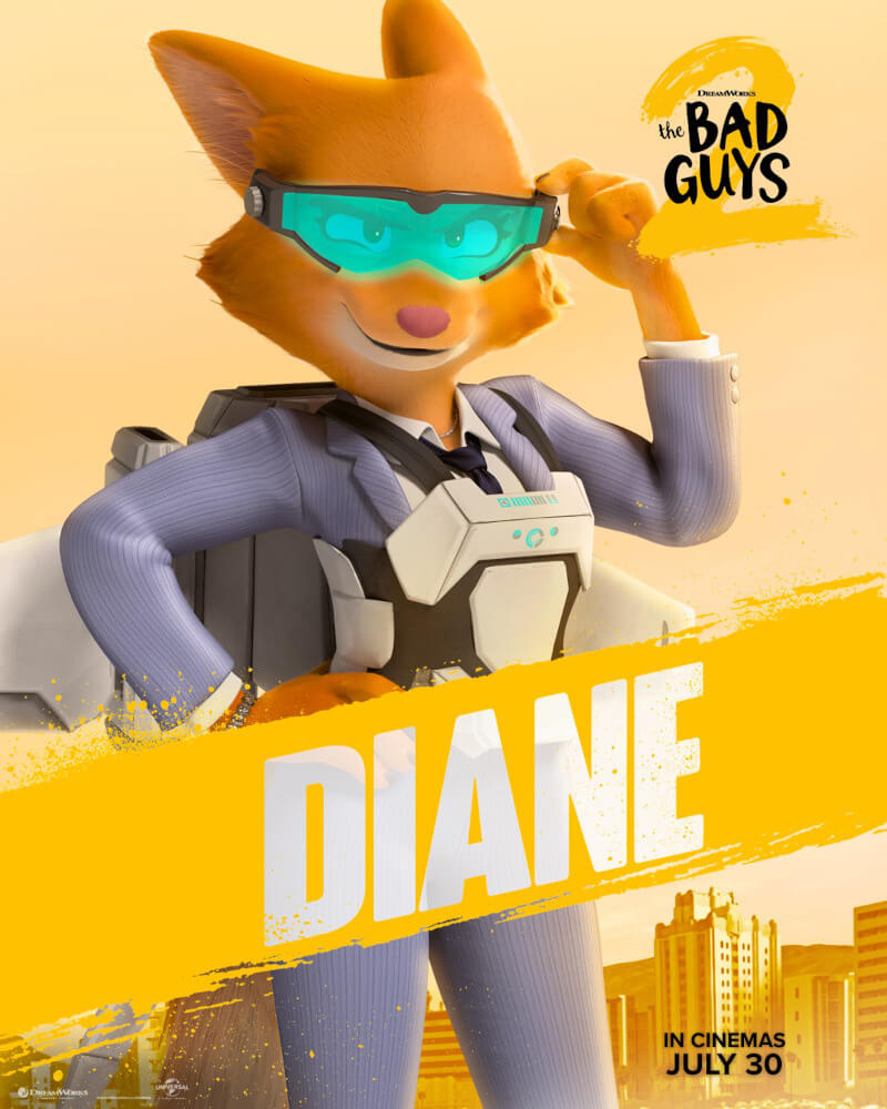 The Gang's All Here! Check Out the New Character Posters for "The Bad Guys 2" — In PH Cinemas July 30 6 Diane BadGuys2