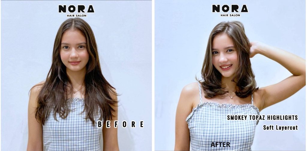 Unlock Japanese Hair Perfection at Kami-Charisma-Certified NORA Hair Salon 2 NORA can transform their looks with the latest hairstyles and coloring techniques before and after
