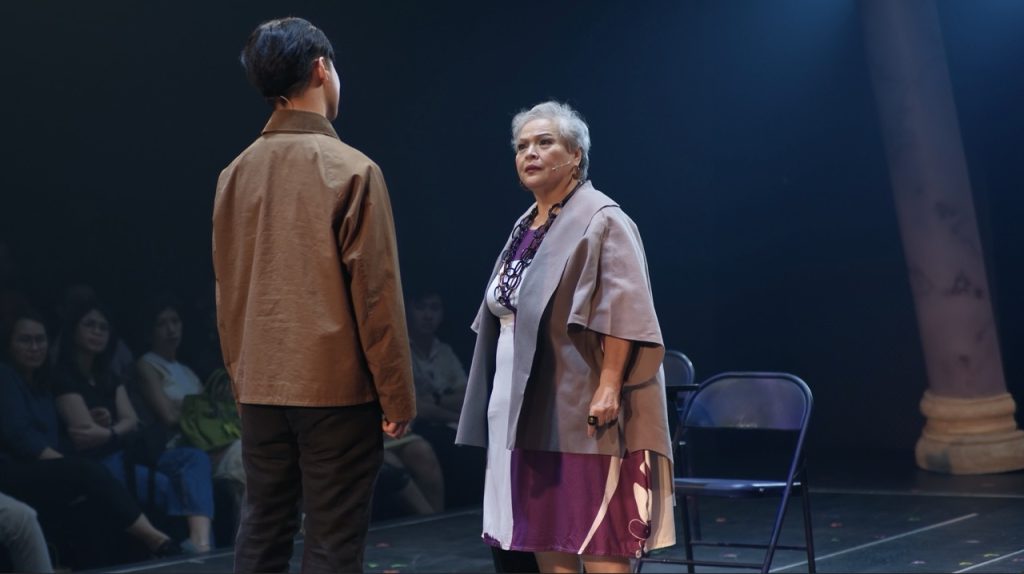 Bar Boys The Musical 14 Sheila Francisco as Justice Hernandez and Benedix Ramos as Erik