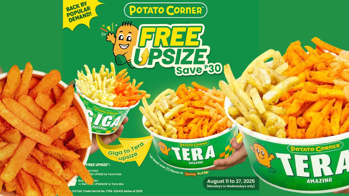 Promo Alert! Potato Corner’s Free Upsize Promo is Back with a Honey Butter Twist
