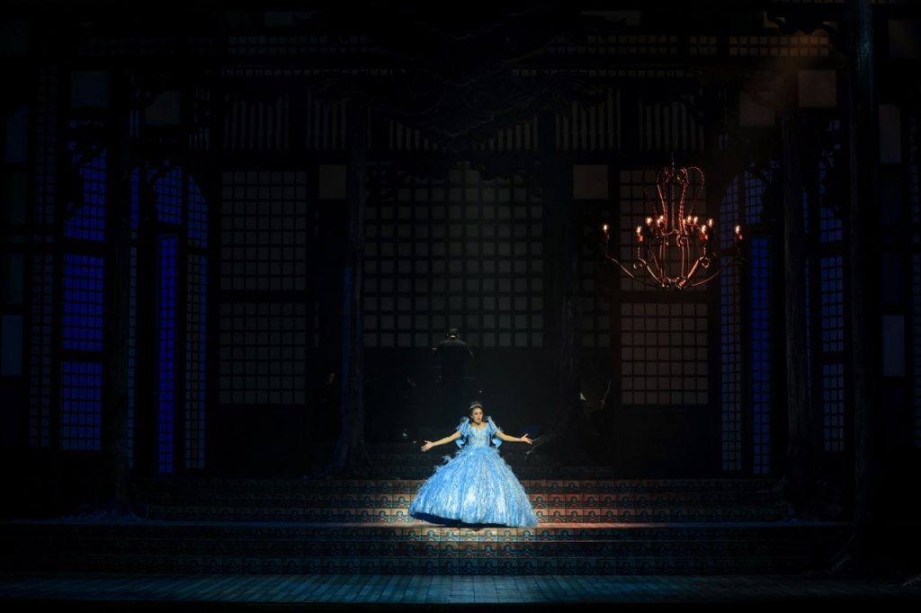 Arielle Jacobs as Cinderella in Theatre Group Asia s Into the Woods. Photo by Mark Alvarez