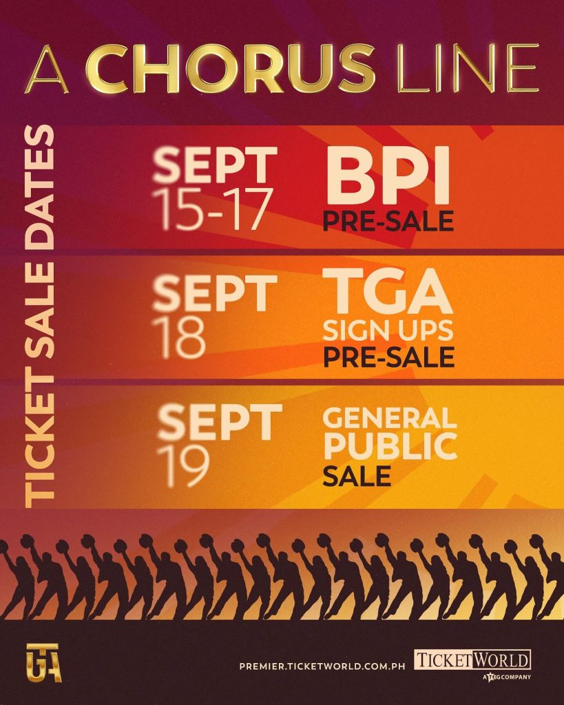 A Chorus Line Ticket Dates
