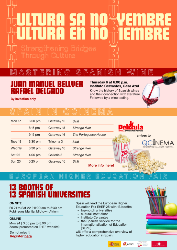 Experience Spain Through Music, Education, and Literature This November 1 noviembre espanol DEFINITIVO