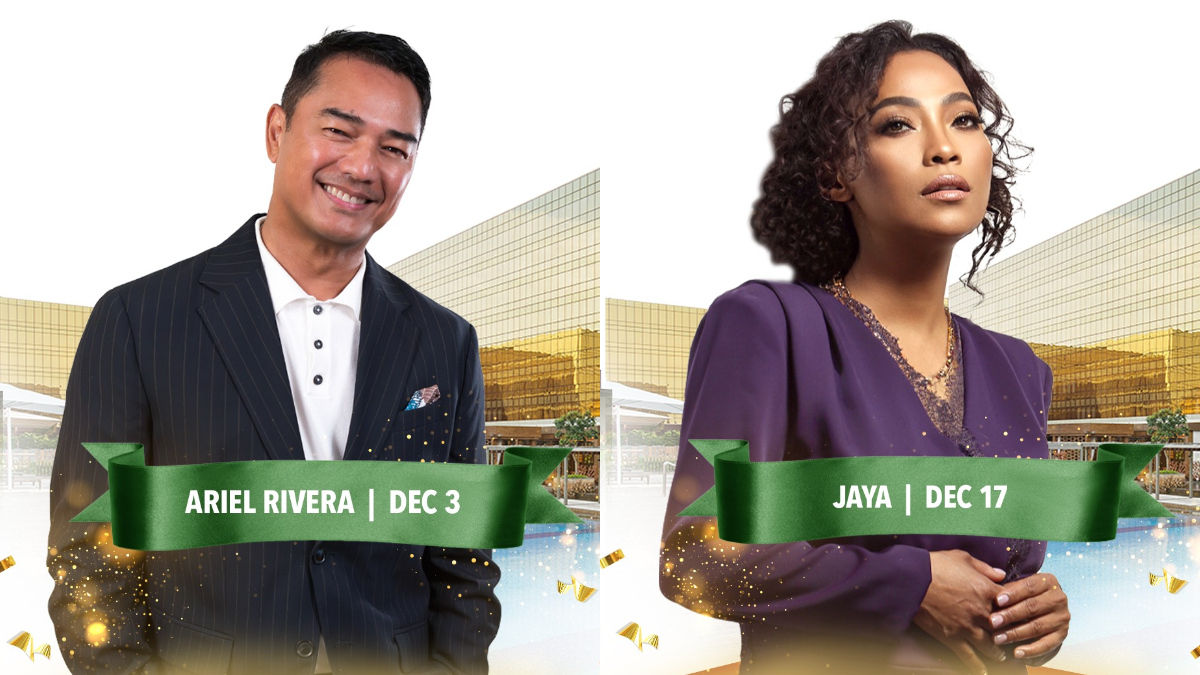 Featured image for OPM Royalties Ariel Rivera and Jaya Headline December Concert Series at City of Dreams Manila’s CenterPlay