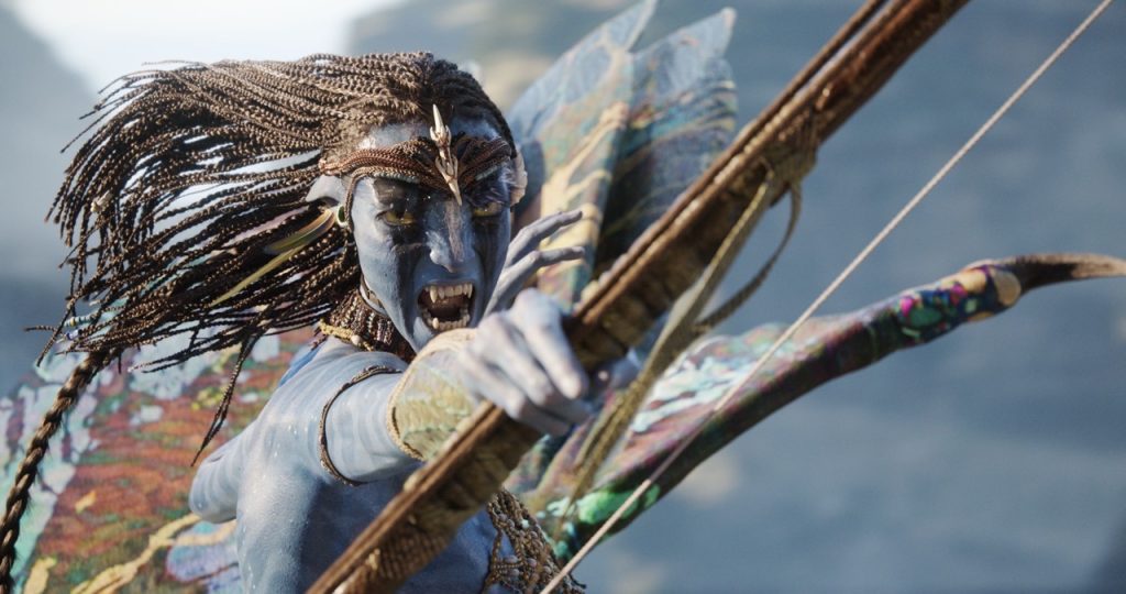 Avatar Fire and Ash Zoe Saldana as Neytiri