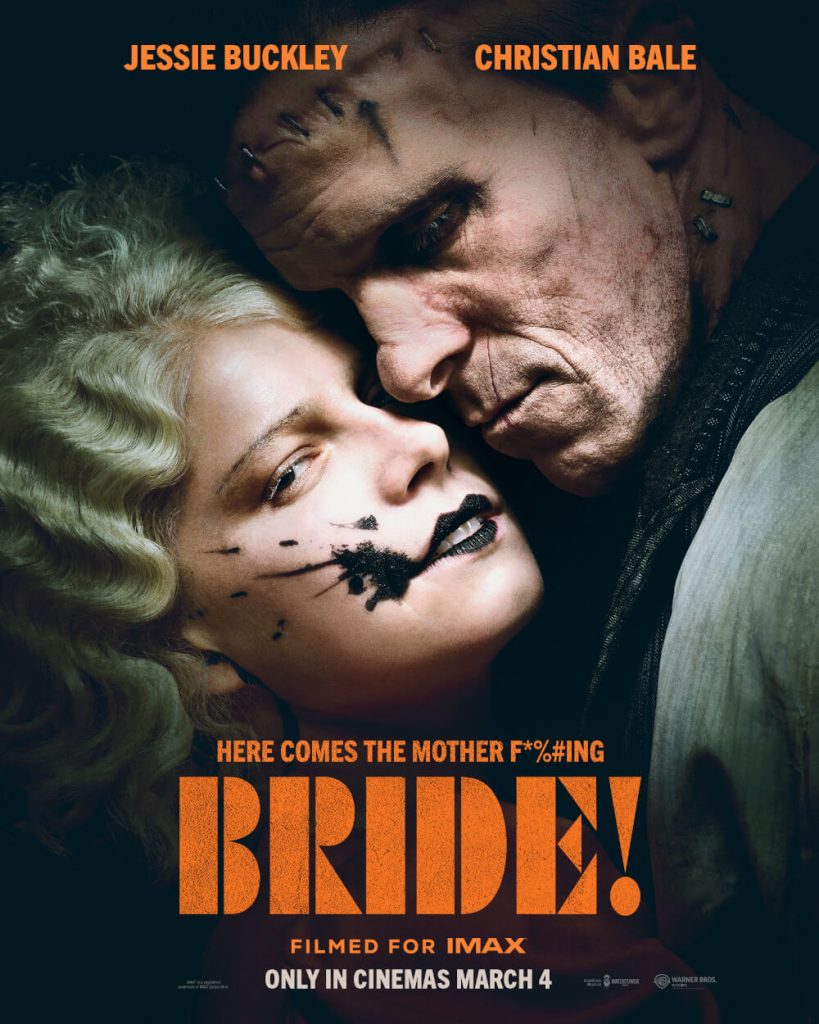 Watch the New Trailer for Maggie Gyllenhaal’s "The Bride!" Starring Jessie Buckley and Christian Bale 4 The Bride new poster