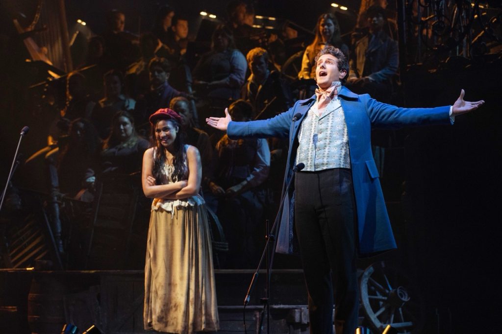 Les Miserables Marius Jac Yarrow Eponine Emily Bautista photograph by Danny Kaan